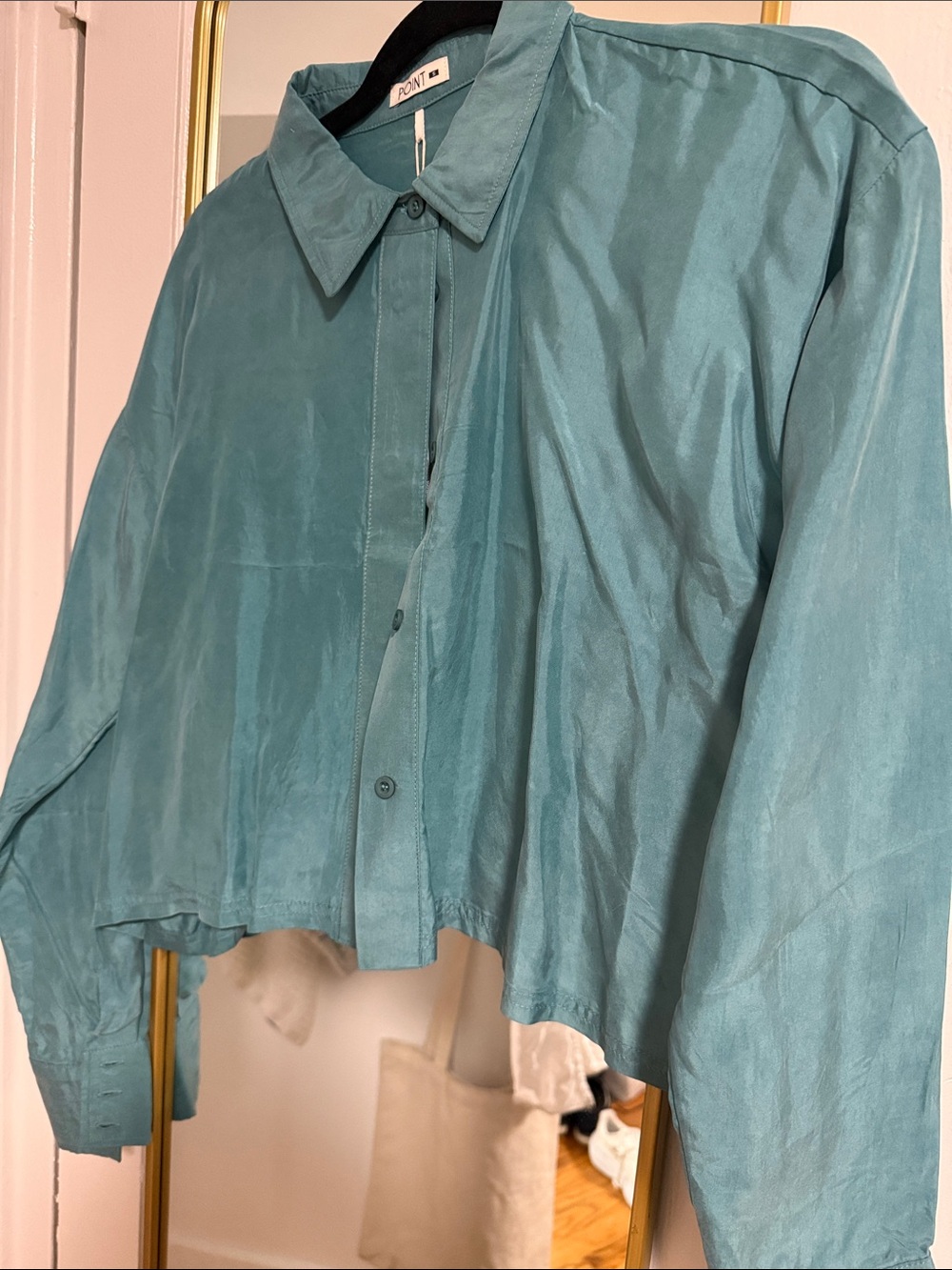 Point collection real brushed blouse